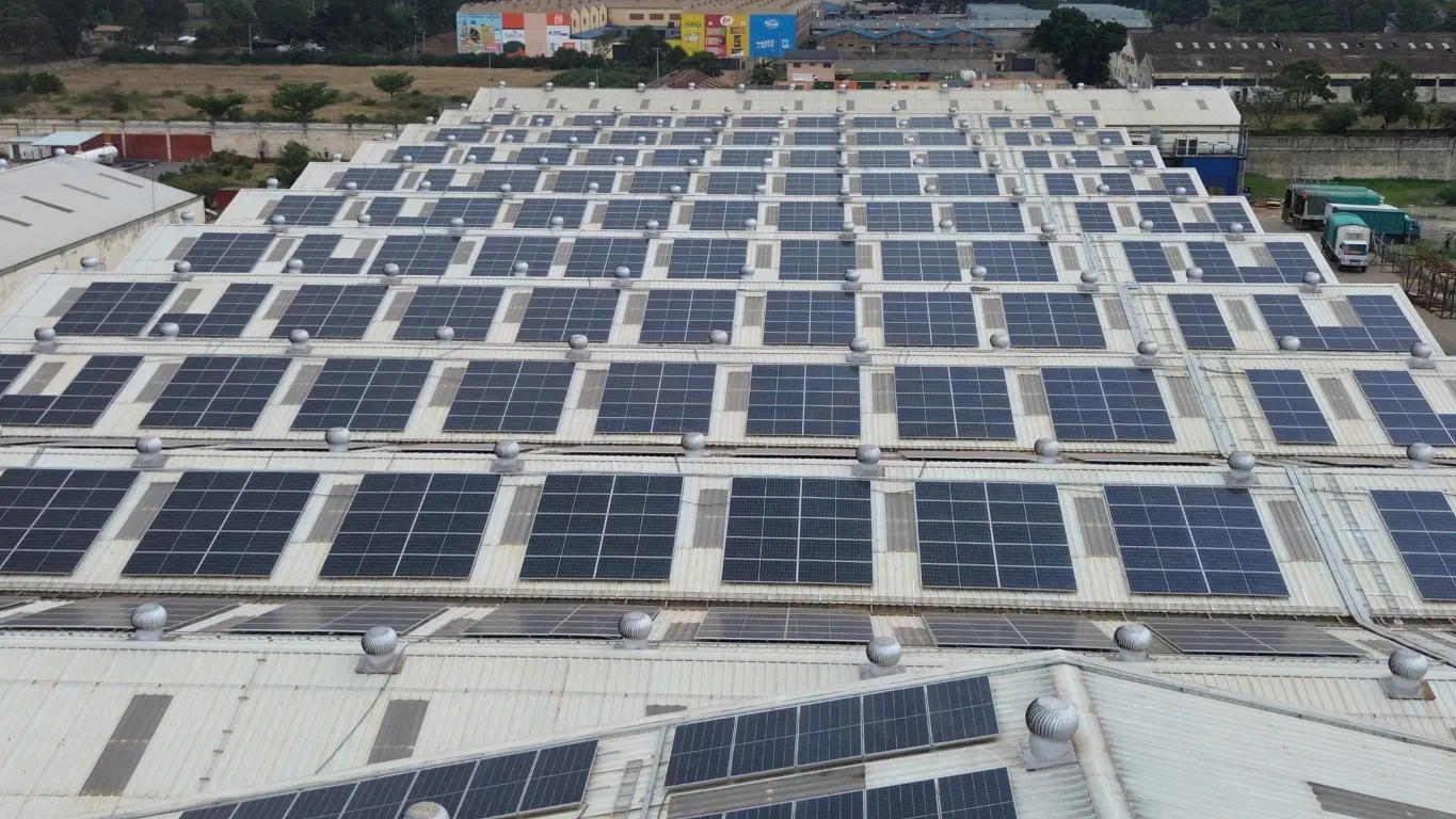 1.25MWp Roof-Mounted Solar Installation for Leading Food and Milling Company in Thika, Kenya